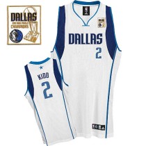 Dallas Mavericks 2011 Champion Patch -2 Jason Kidd White Stitched NBA Jersey