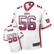 Nike New York Giants #56 Lawrence Taylor White Men's Stitched NFL Elite Drift Fashion Jersey
