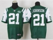 Nike New York Jets -21 Chris Johnson Green Elite NFL Jerseys