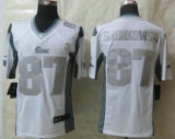 Nike New England Patriots -87 Rob Gronkowski White NFL Limited Platinum Jersey