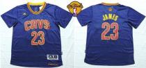 Cleveland Cavaliers -23 LeBron James Navy Blue Short Sleeve The Finals Patch Stitched NBA Jersey