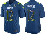 2017 PRO BOWL NFC AARON RODGERS BLUE GAME JERSEY