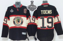 Chicago Blackhawks -19 Jonathan Toews Black New Third 2015 Stanley Cup Stitched NHL Jersey