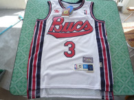 New Orleans Pelicans -3 Chris Paul White Throwback Stitched NBA Jersey