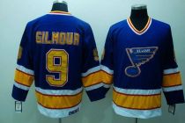 St Louis Blues -9 Doug Gilmour Stitched Blue CCM Throwback NHL Jersey