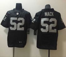 Nike Oakland Raiders #52 Khalil Mack Black Team Color Men's Stitched NFL New Elite Jersey