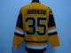 Pittsburgh Penguins -35 Tom Barrasso Stitched Mitchell&Ness Yellow NHL Jersey