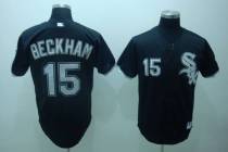 Chicago White Sox -15 Gordon Beckham Stitched Black MLB Jersey