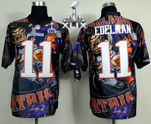 Nike New England Patriots -11 Julian Edelman Team Color Super Bowl XLIX Mens Stitched NFL Elite Fana