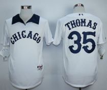 Chicago White sox -35 Frank Thomas White 1976 Turn Back The Clock Stitched MLB Jersey