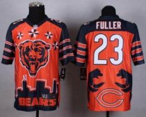 Nike Chicago Bears -23 Kyle Fuller Orange NFL Elite Noble Fashion Jersey