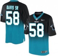 Nike Carolina Panthers -58 Thomas Davis Sr BlackBlue Stitched NFL Elite Fadeaway Fashion Jersey