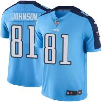Nike Titans -81 Andre Johnson Light Blue Stitched NFL Color Rush Limited Jersey