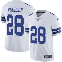 Nike Cowboys -28 Darren Woodson White Stitched NFL Vapor Untouchable Limited Jersey