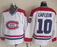 Montreal Canadiens -10 Guy Lafleur White CH-CCM Throwback Stitched NHL Jersey
