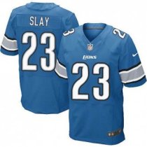 Nike Detroit Lions -23 Darius Slay Blue Team Color Stitched NFL Elite Jersey