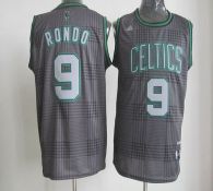 Boston Celtics -9 Rajon Rondo Black Rhythm Fashion Stitched NBA Jersey