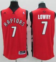 Revolution 30 Toronto Raptors -7 Kyle Lowry Red Stitched NBA Jersey