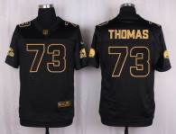 Nike Cleveland Browns -73 Joe Thomas Black Stitched NFL Elite Pro Line Gold Collection Jersey