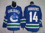 Vancouver Canucks -14 Alexandre Burrows Stitched Blue NHL Jersey