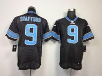 Nike Lions -9 Matthew Stafford Black Alternate Stitched NFL Elite Jersey