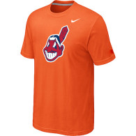 MLB Cleveland Indians Heathered Nike Orange Blended T-Shirt
