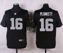 Nike Oakland Raiders #16 Jim Plunkett Black Team Color Men's Stitched NFL Elite Jersey