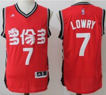 Toronto Raptors -7 Kyle Lowry Red Slate Chinese New Year Stitched NBA Jersey