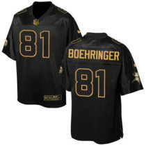 Nike Vikings -81 Moritz Boehringer Black Stitched NFL Elite Pro Line Gold Collection Jersey