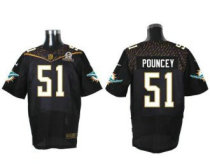 Nike Miami Dolphins -51 Mike Pouncey Black 2016 Pro Bowl Stitched NFL Elite Jersey
