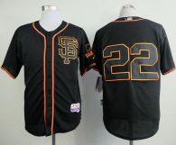 San Francisco Giants #22 Jake Peavy Black Alternate Cool Base Stitched MLB Jersey