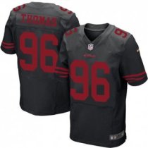 Nike 49ers -96 Solomon Thomas Black Alternate Stitched NFL Elite Jersey