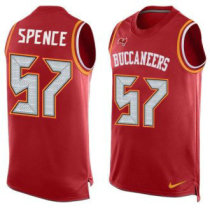 Nike Buccaneers -57 Noah Spence Red Team Color Stitched NFL Limited Tank Top Jersey