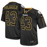 Nike Pittsburgh Steelers #43 Troy Polamalu Lights Out Black Men's Stitched NFL Elite Jersey