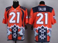 Nike Denver Broncos #21 Aqib Talib Orange Men's Stitched NFL Elite Noble Fashion Jersey