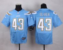 Nike San Diego Chargers #43 Branden Oliver Electric Blue Alternate Men’s Stitched NFL New Elite Jers