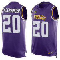 Nike Vikings -20 Mackensie Alexander Purple Team Color Stitched NFL Limited Tank Top Jersey