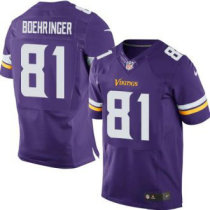 Nike Vikings -81 Moritz Boehringer Purple Team Color Stitched NFL Elite Jersey