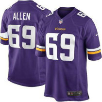 Nike Vikings -69 Jared Allen Purple Team Color Stitched NFL Game Jersey