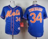 New York Mets -34 Noah Syndergaard Blue Alternate Home Cool Base Stitched MLB Jersey