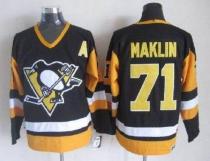Pittsburgh Penguins -71 Evgeni Malkin Black CCM Throwback Stitched NHL Jersey