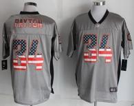 Nike Bears -34 Walter Payton Grey Men's Stitched NFL Elite USA Flag Fashion Jersey
