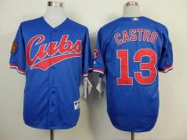 Chicago Cubs -13 Starlin Castro Blue 1994 Turn Back The Clock Stitched MLB Jersey