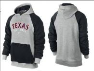Texas Rangers Pullover Hoodie Grey Black