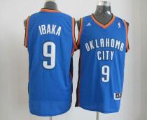 Oklahoma City Thunder -9 Serge Ibaka Blue Revolution 30 Stitched NBA Jersey