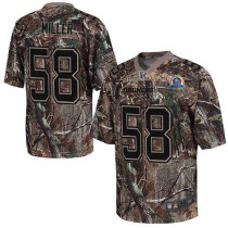 Nike Denver Broncos #58 Von Miller Camo With Hall of Fame 50th Patch Men's Stitched NFL Realtree Eli