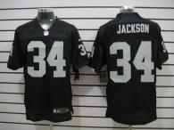 Nike Oakland Raiders #34 Bo Jackson Black Team Color Men's Stitched NFL Elite Jersey