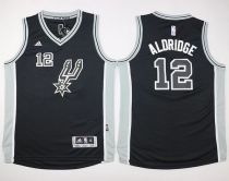 San Antonio Spurs #12 LaMarcus Aldridge Black New Road Youth Stitched NBA Jersey