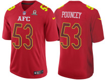 2017 PRO BOWL AFC MAURKICE POUNCEY RED GAME JERSEY
