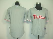 Philadelphia Phillies Blank Grey Cool Base Stitched MLB Jersey